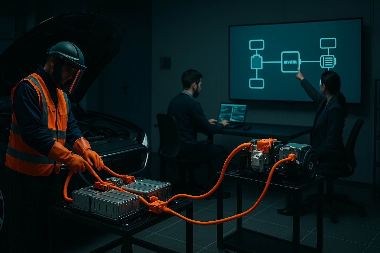 EV training roles and labs