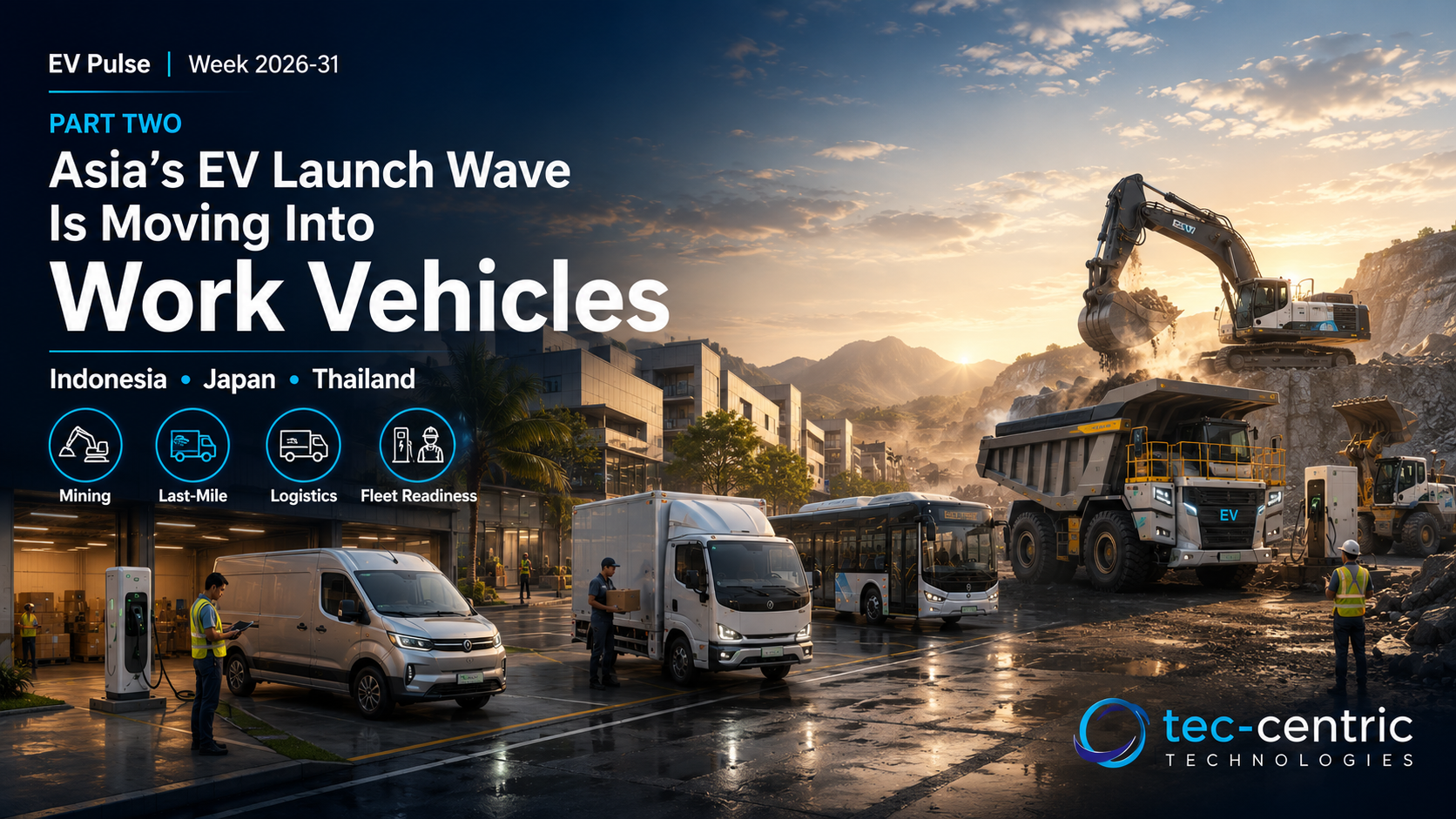 Asia's EV Launch Wave Is Moving Into Work Vehicles